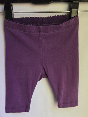 Tea Collection 6-12 Months Purple Girls' Bike Shorts with Scallop Waist